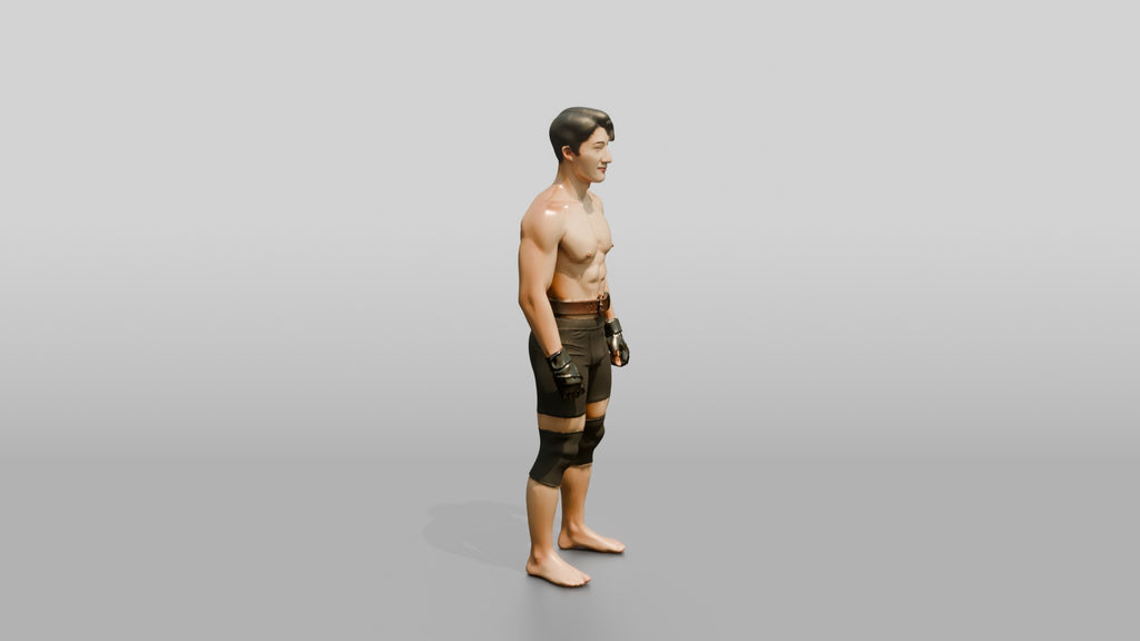 Man Standing in Gym Pose