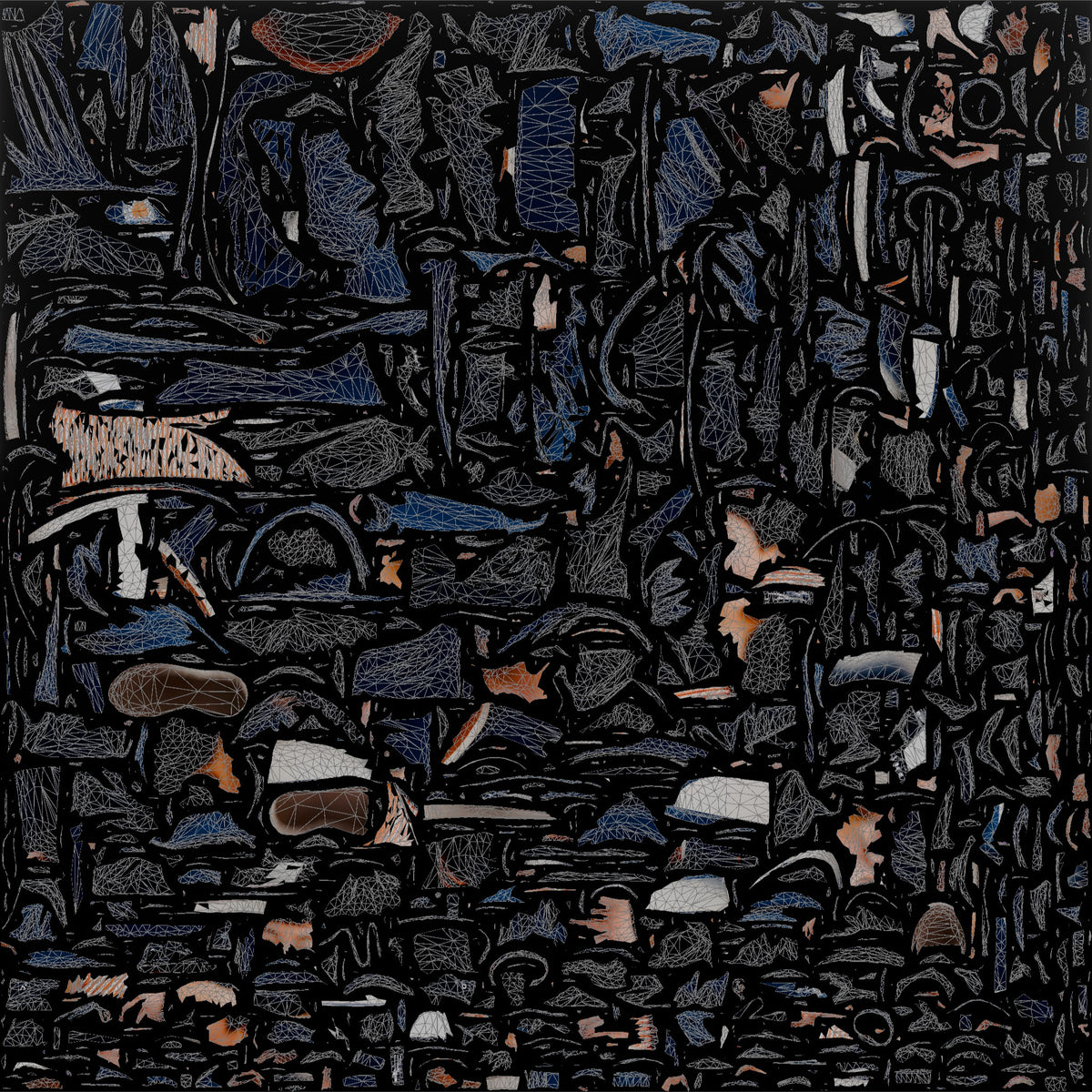 Chinese Man Walking with Phone and Books - UV layout, base color map