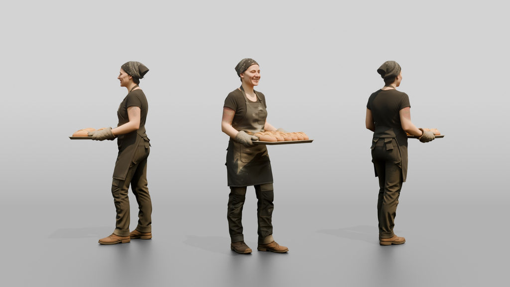 Baker Pulling Sourdough Loaves