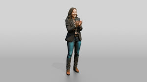 Businesswoman Presenting to an Audience - 3D character model, view 1