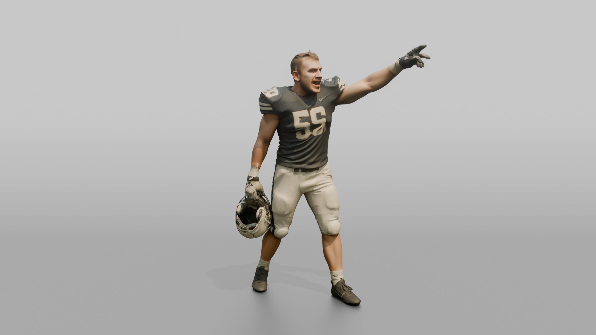 Linebacker Calling Out Defensive Signals