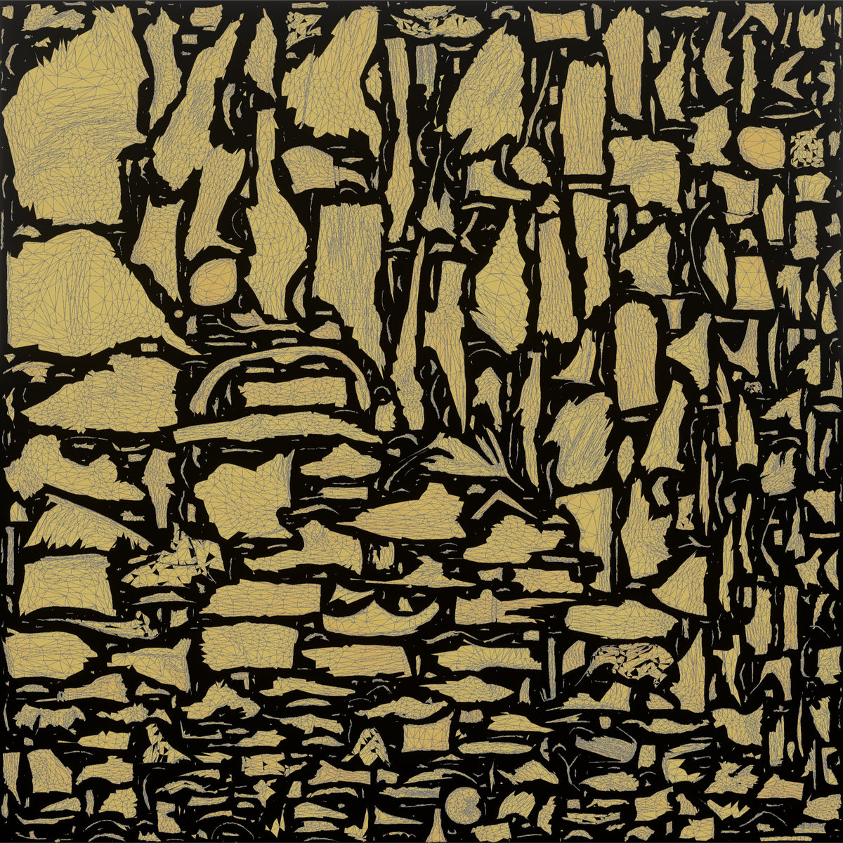 Patron Woman Standing With A Clutch Bag, Holding A Drink - UV layout, metallic roughness map