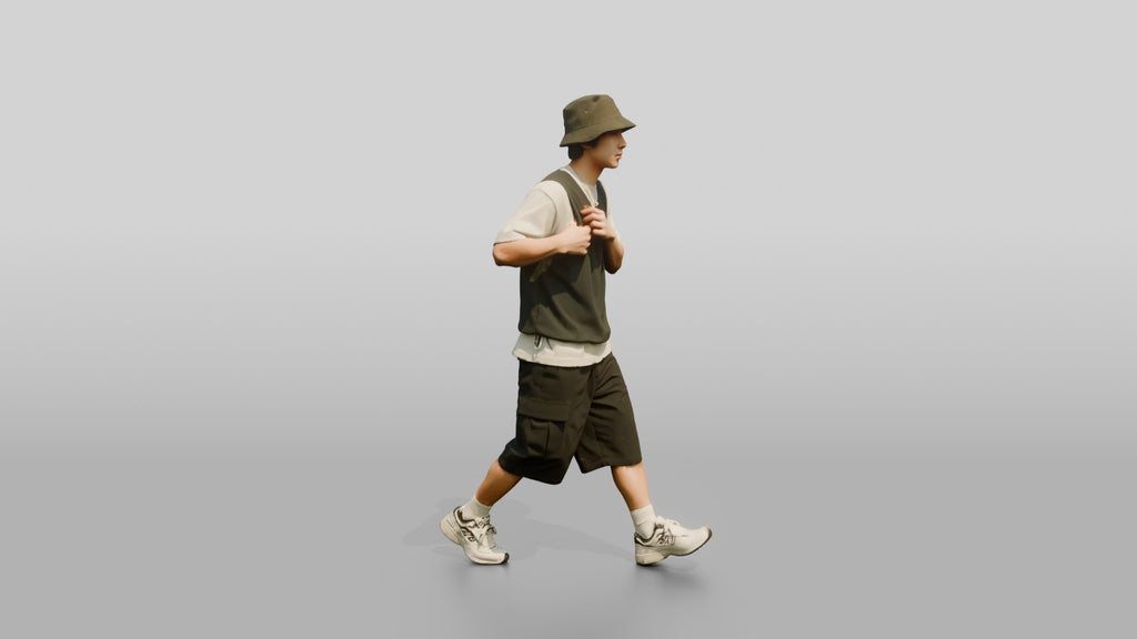 Man Adjusting Sleeveless Rashguard Vest