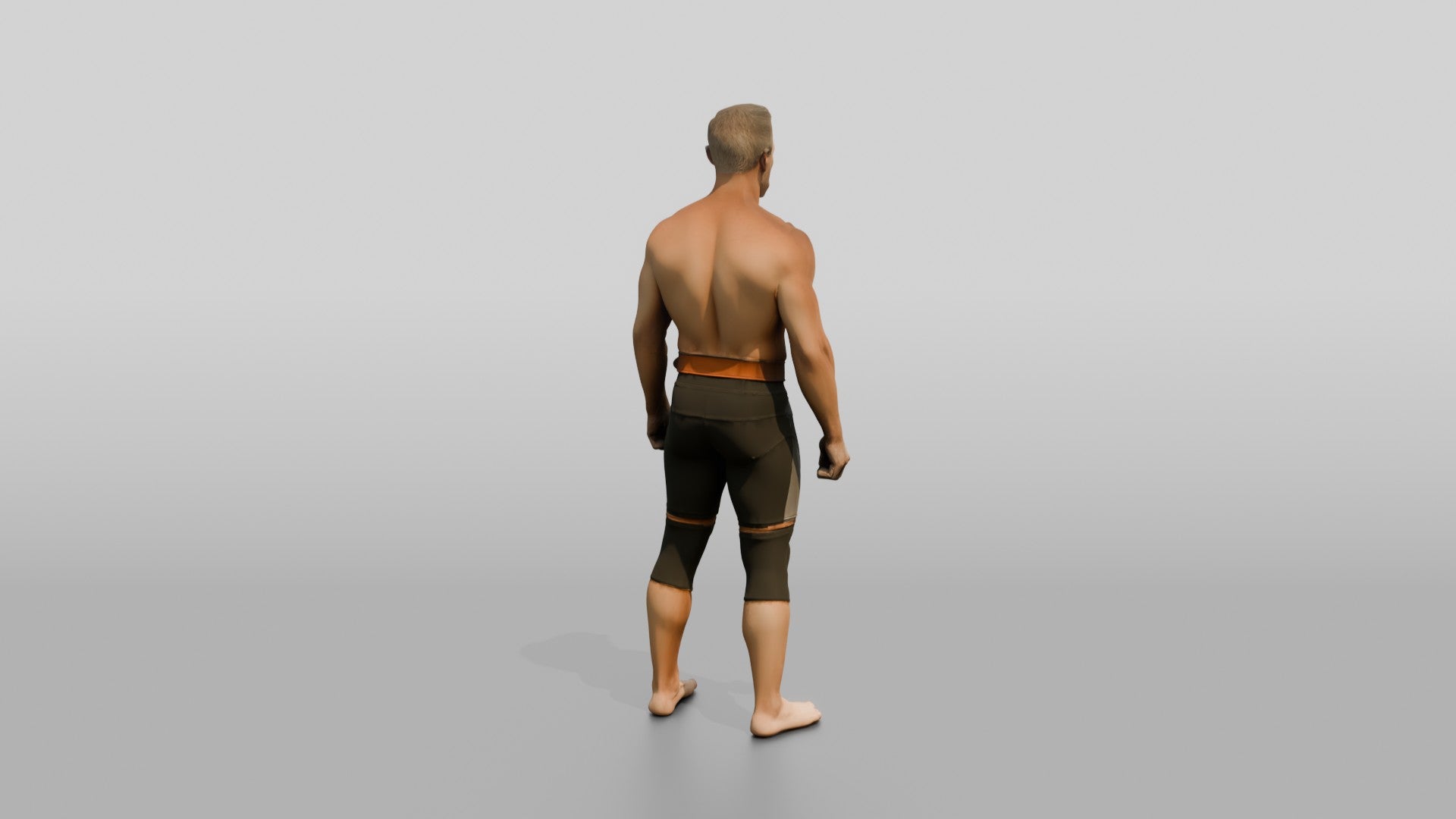 Distinguished Man in Fitness Pose
