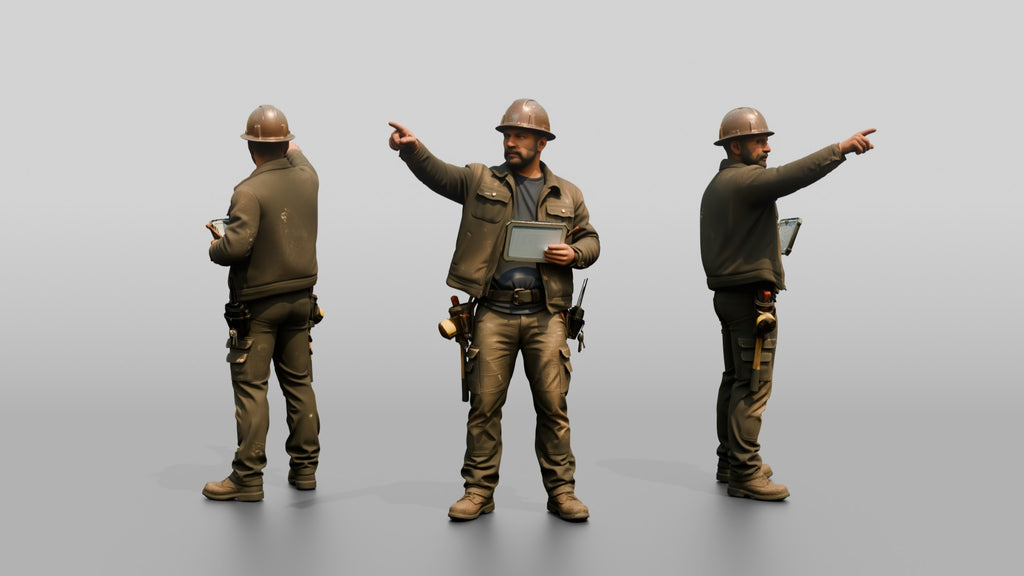 Construction Worker Man 80