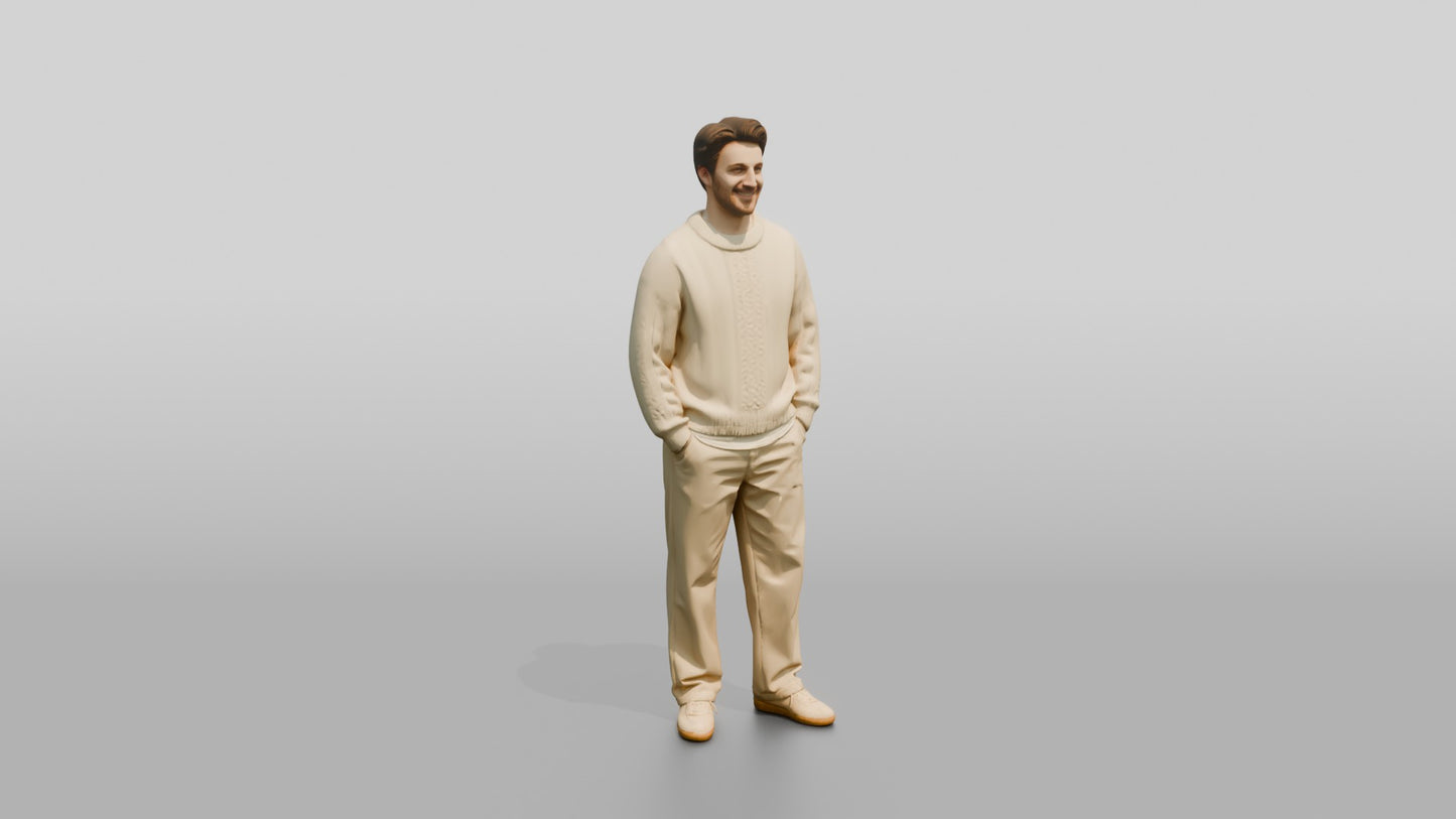 Cozy Oversized Casual Man 01
