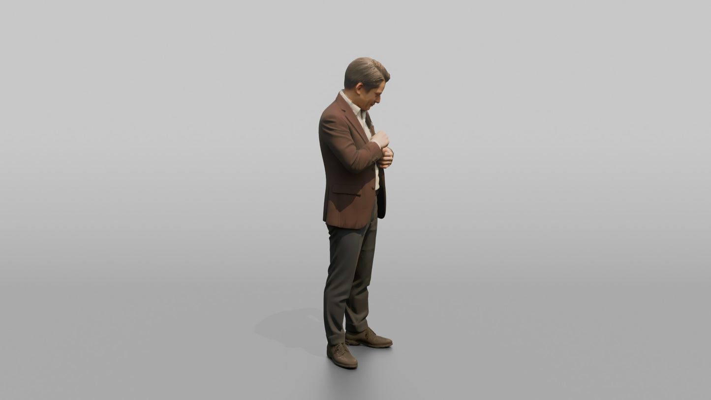 Wedding Guest Checking His Jacket Pocket