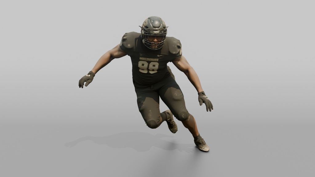 Defensive Tackle Bull-Rushing Forward
