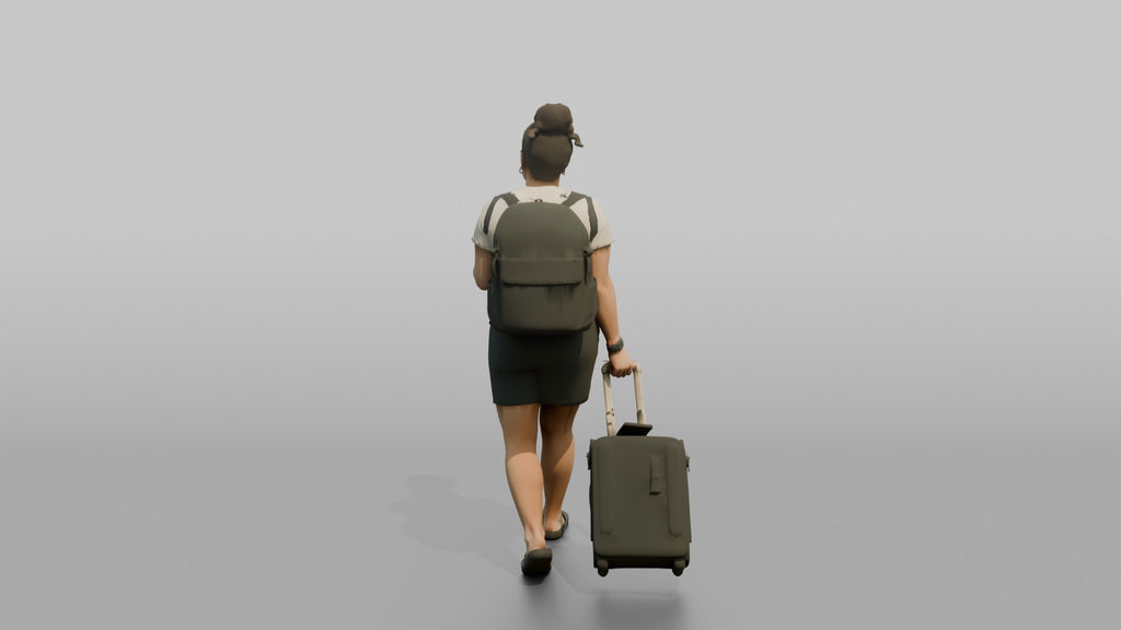 Traveler Carrying Coffee To The Gate