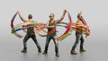 Man Dancing with Festival Ribbons