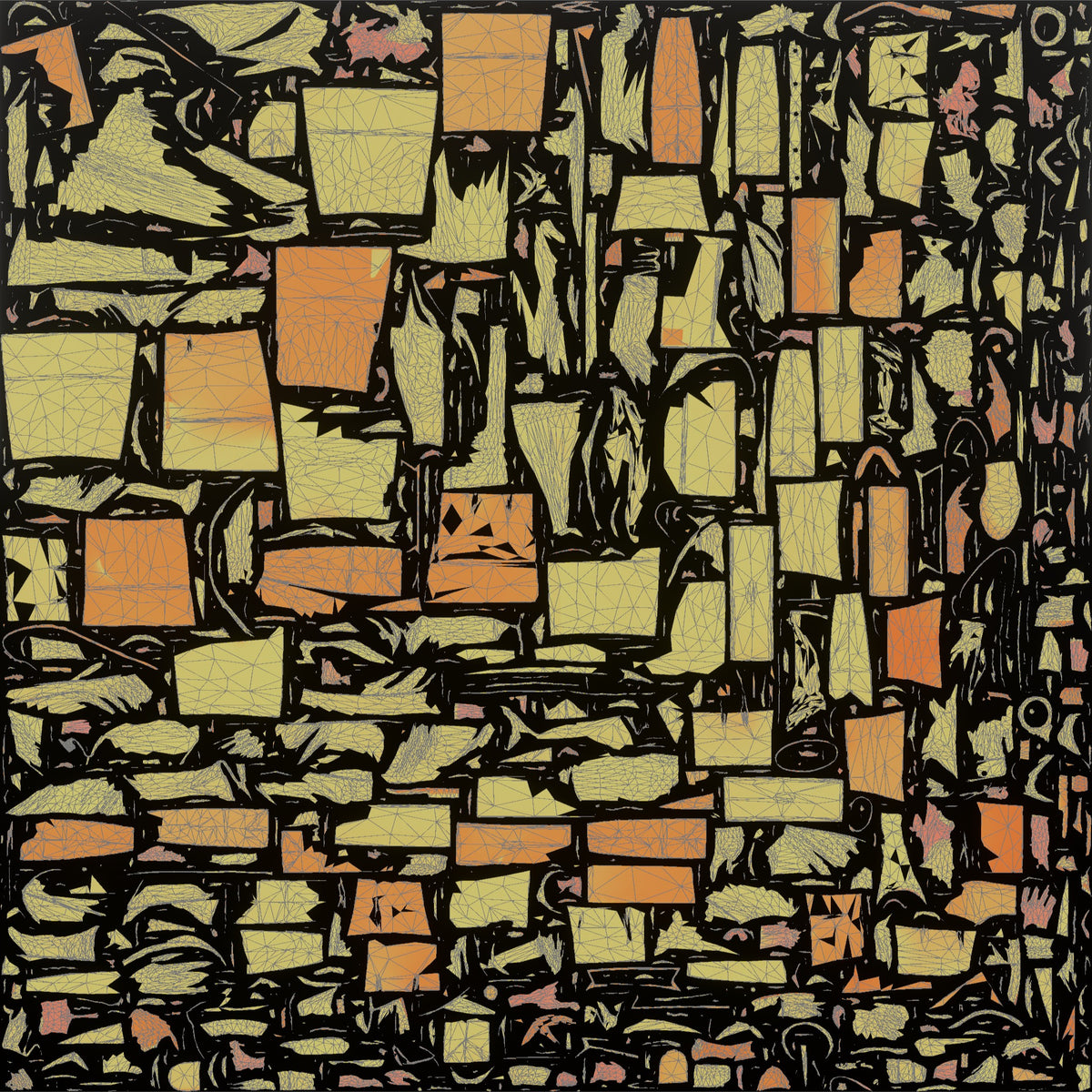 Man Customer Carrying Several Shopping Bags In Both Hands - UV layout, metallic roughness map
