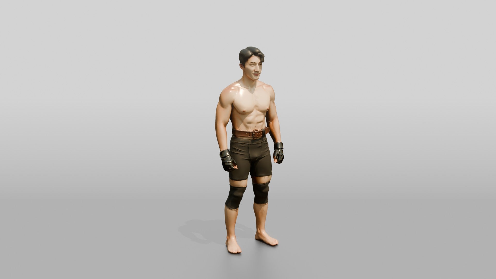 Man Standing in Gym Pose