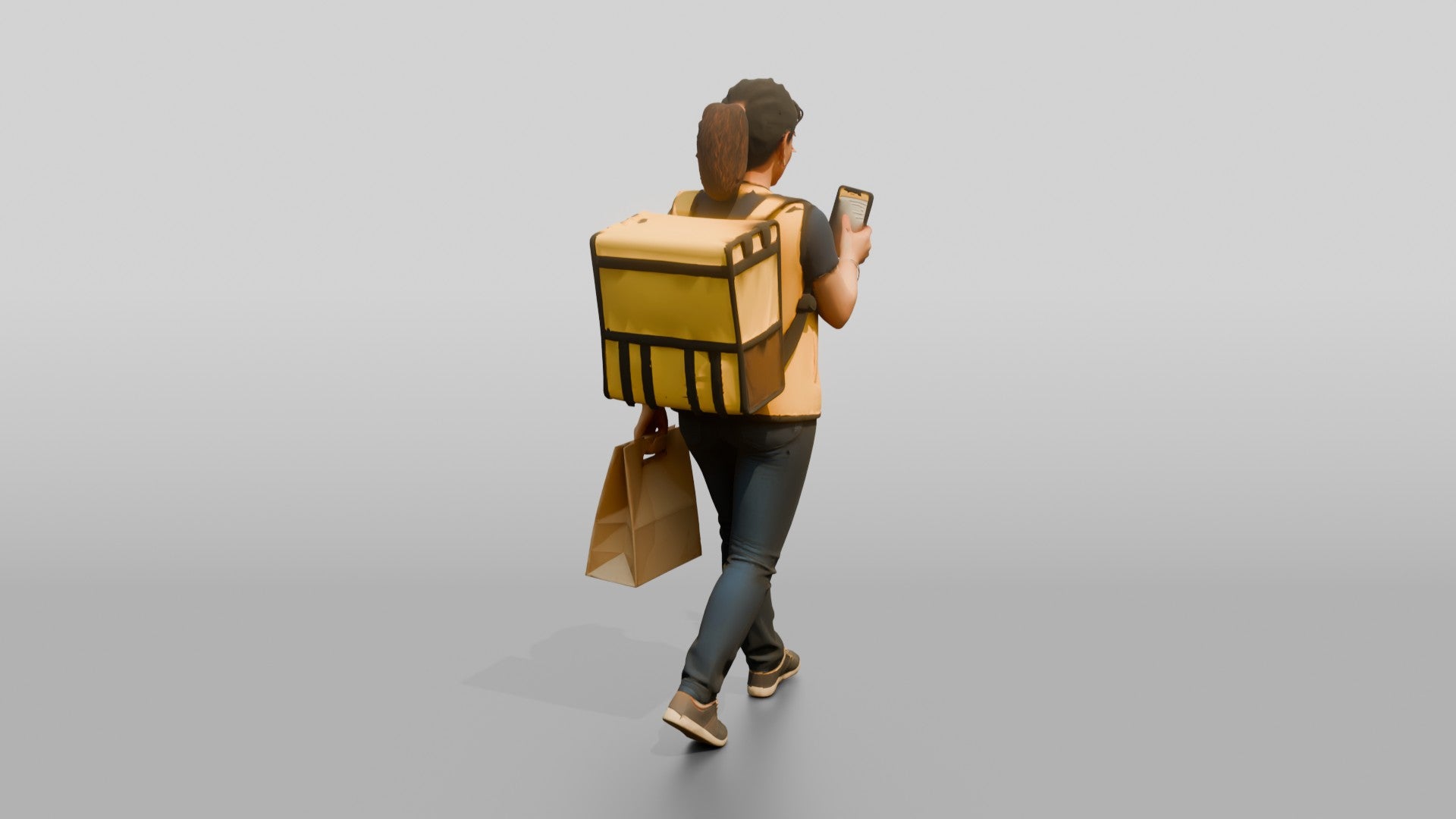 Food Delivery Woman