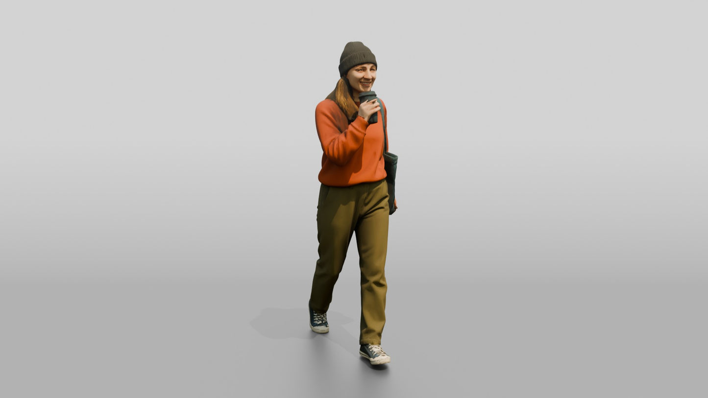 Casual Student Urban Creative Woman 04