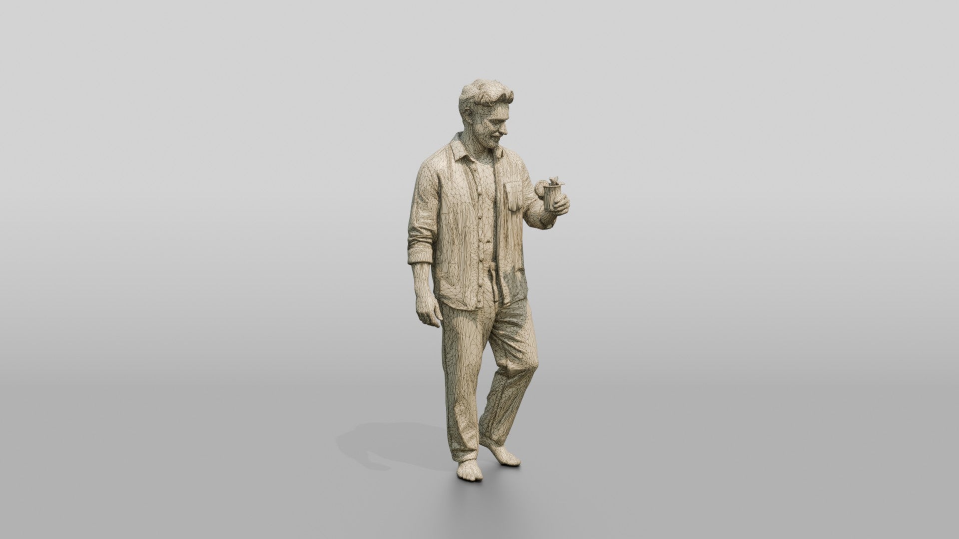 Man with an Orange Cocktail