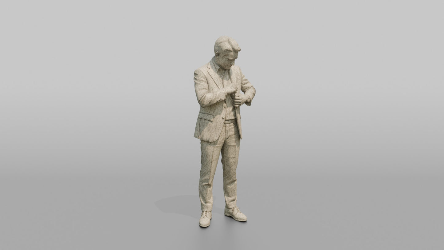 Wedding Guest Checking His Jacket Pocket