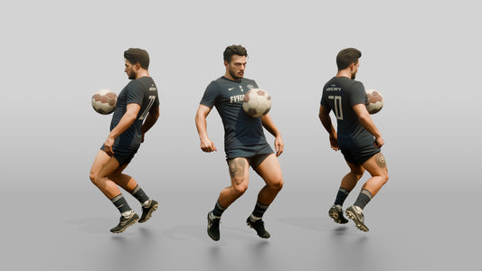 Soccer Player Chest-Stop Control