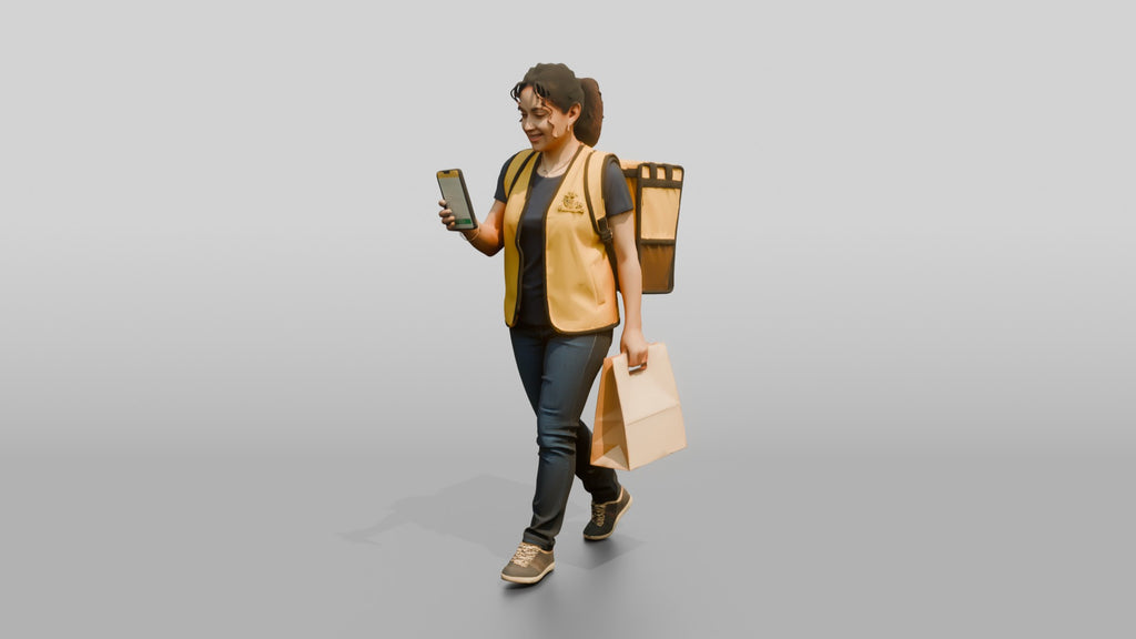 Food Delivery Woman