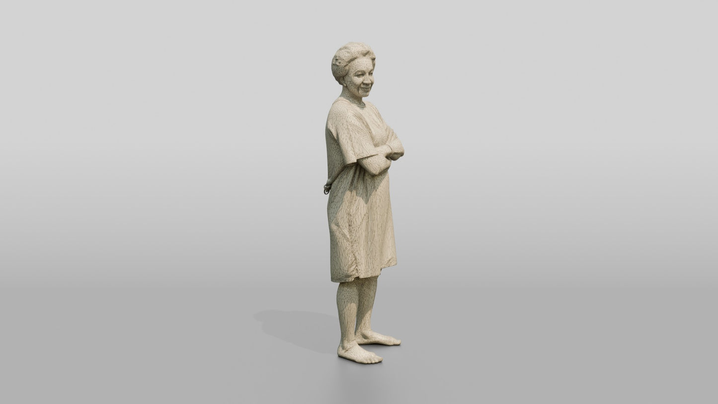Elderly Woman Patient Smiling with Arms Crossed