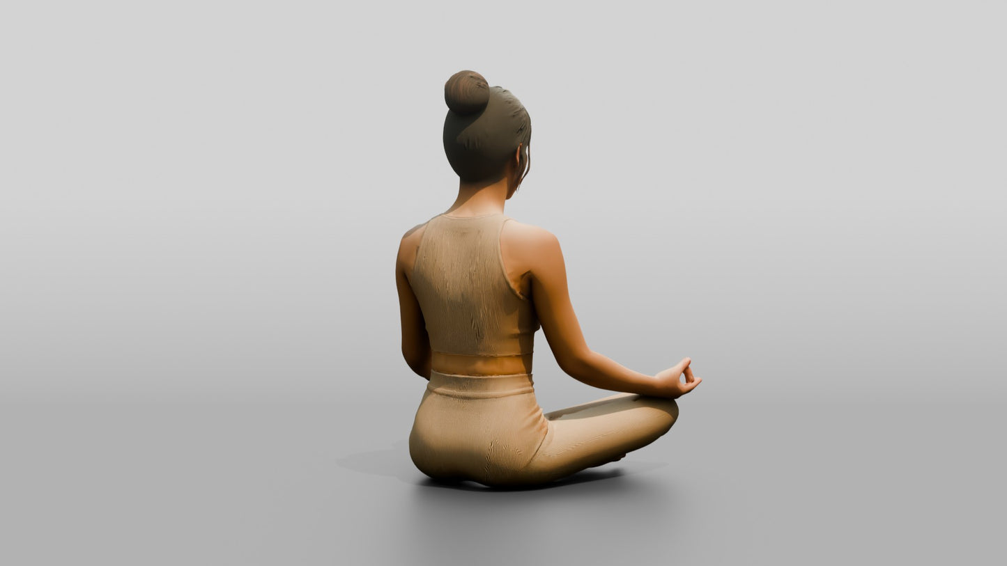 Seated Lotus Meditation Woman