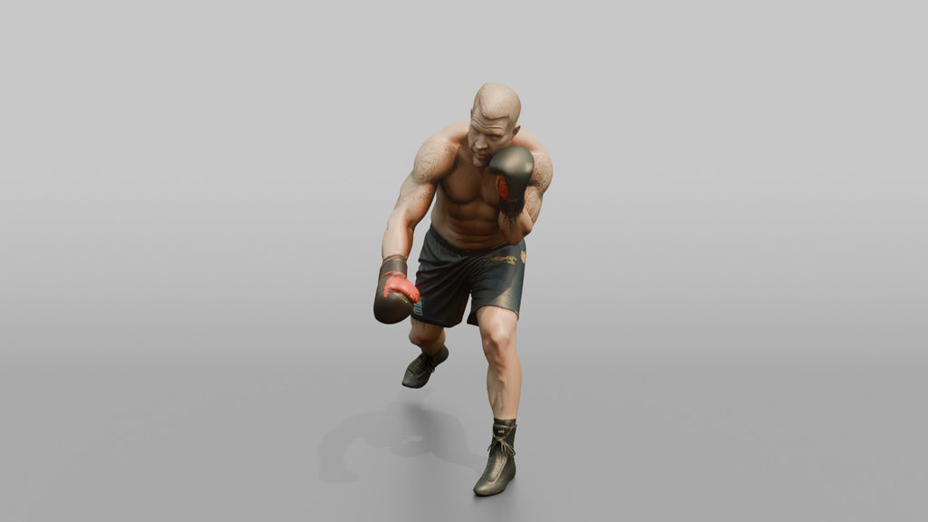 Boxer Slipping a Jab, Loading a Counter Hook