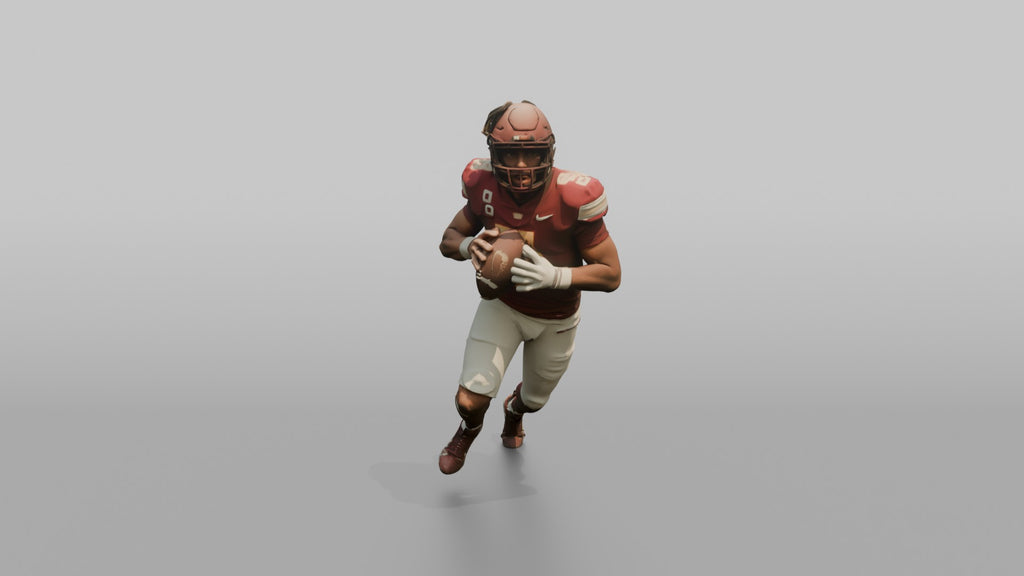 Quarterback Scrambling Out of the Pocket