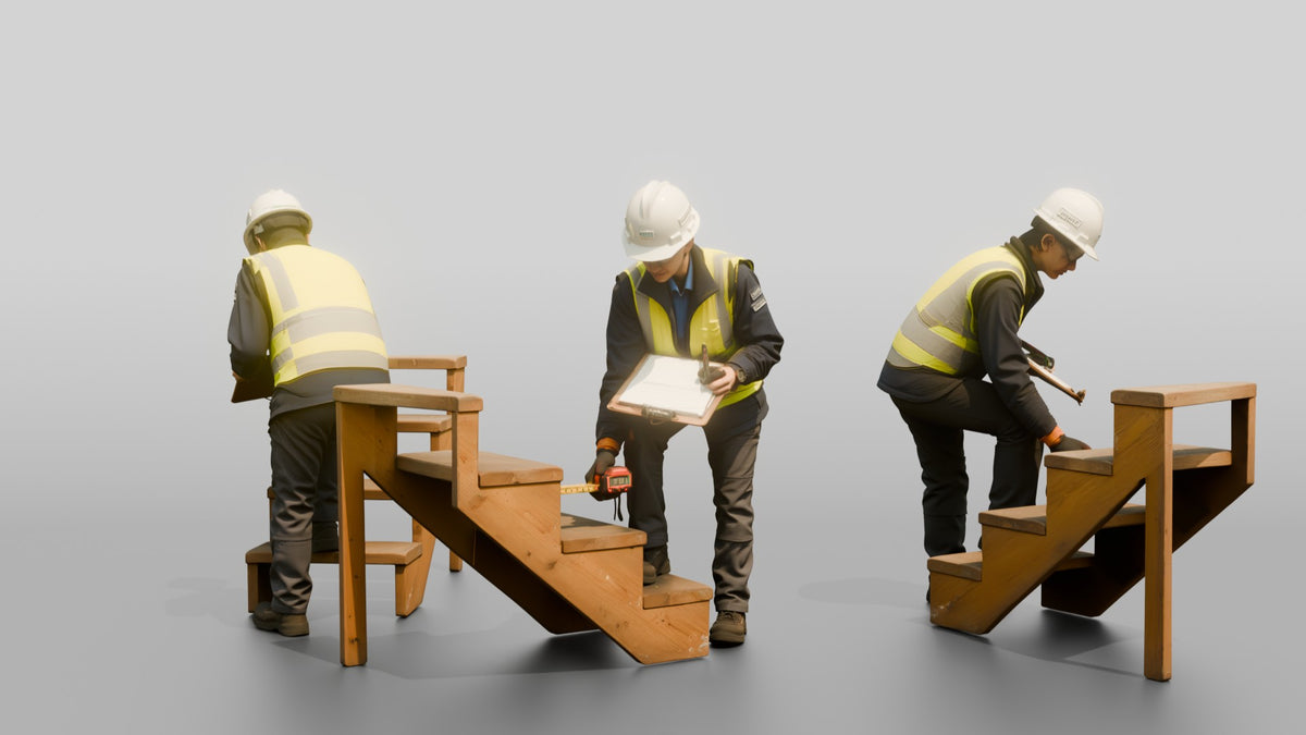 Construction Worker Woman 64 - 3D character model
