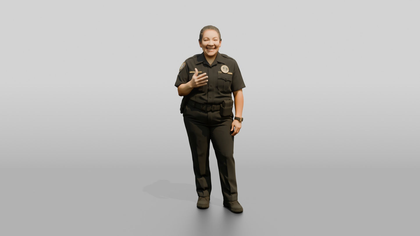 Female Police Officer Sharing a Laugh