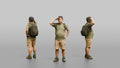 Hiker Shielding His Eyes from the Sun