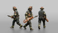 Firefighter Man Carrying a Heavy Rescue Ram Tool