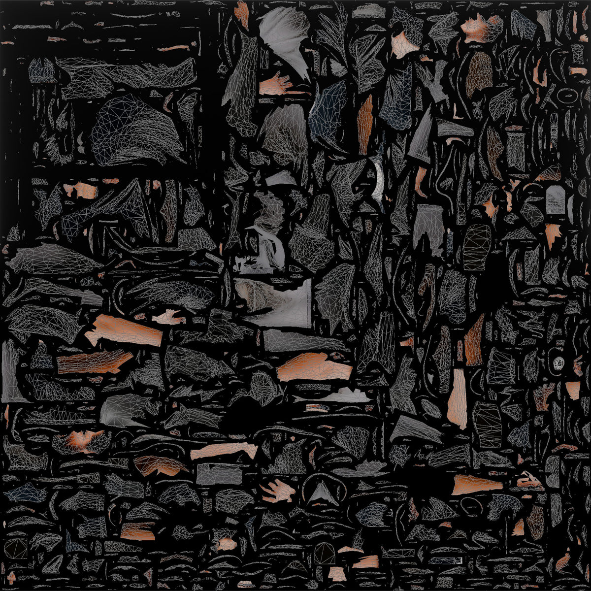 Grill Cook Turning Steaks - UV layout, base color map