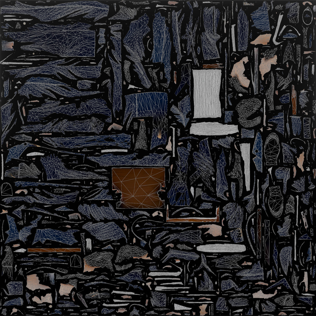 Bellhop Woman Carrying A Tray With Folded Towels - UV layout, base color map