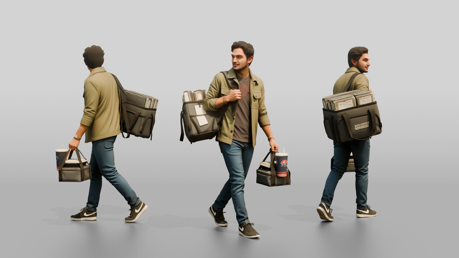 Food Courier with Insulated Bag