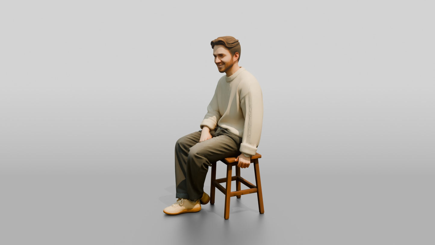 Cozy Oversized Casual Man 03