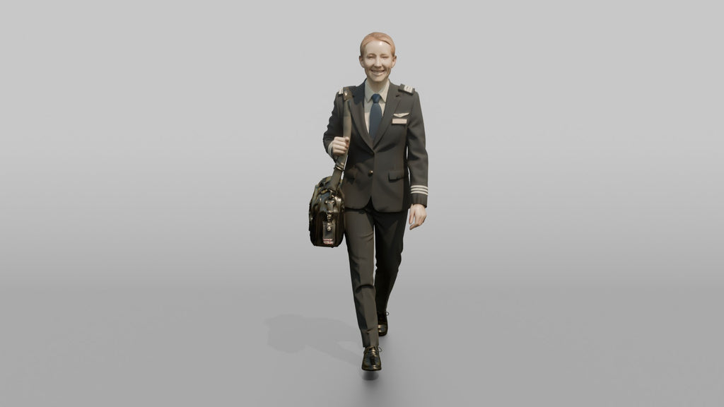 South Asian Flight Attendant Serving Hot Tea