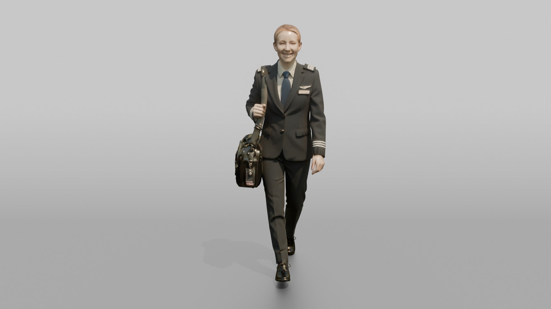 South Asian Flight Attendant Serving Hot Tea