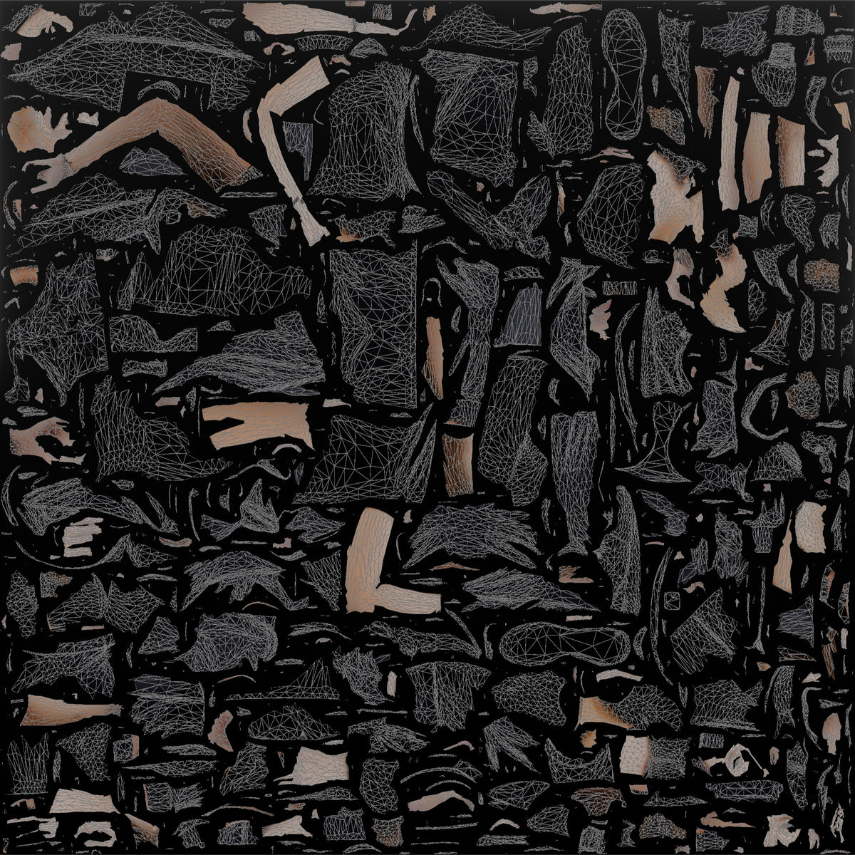 Nail Technician Man Gesturing With Hands As If Filing Nails - UV layout, base color map
