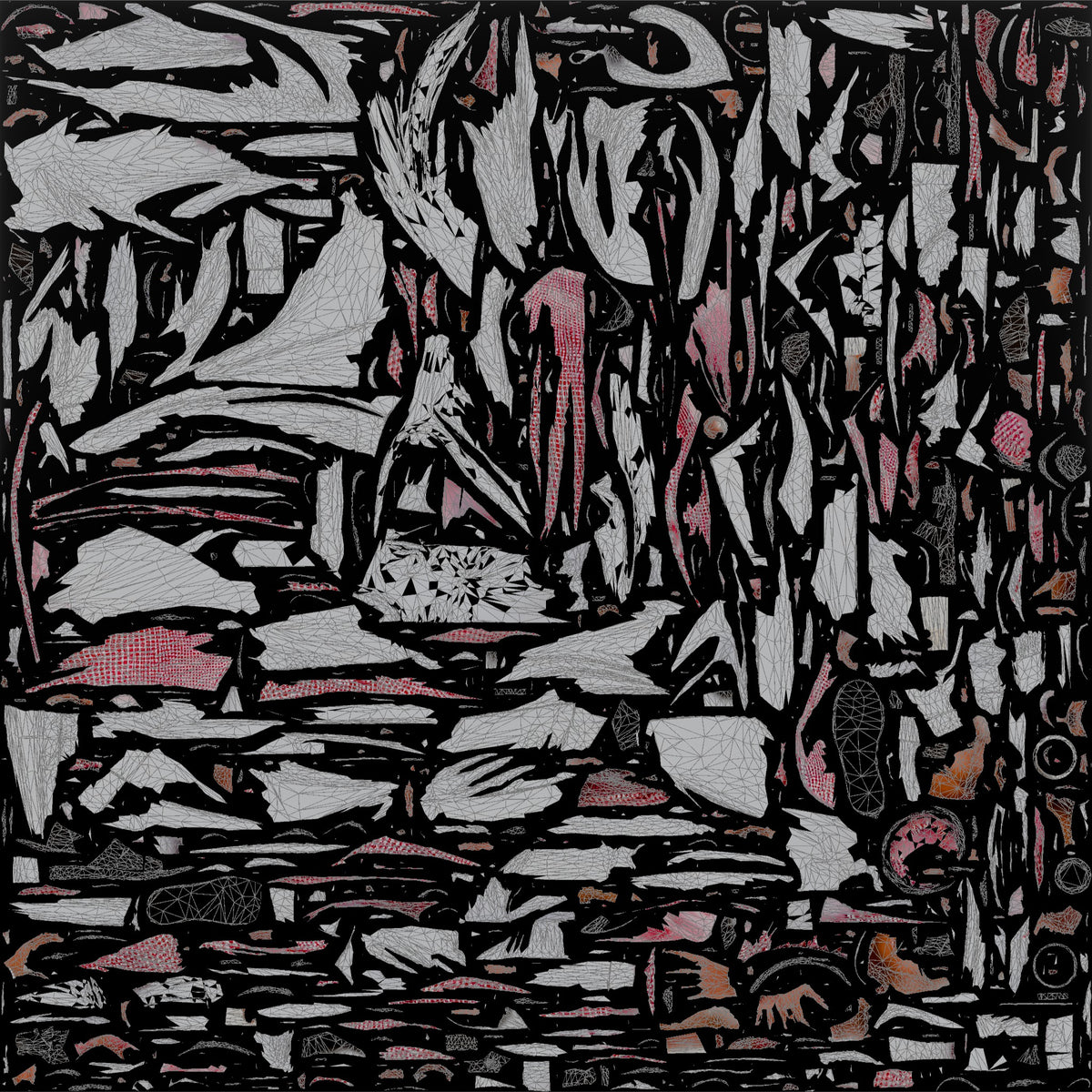 Middle-Aged Saudi Man in Thobe and Checked Ghutra - UV layout, base color map
