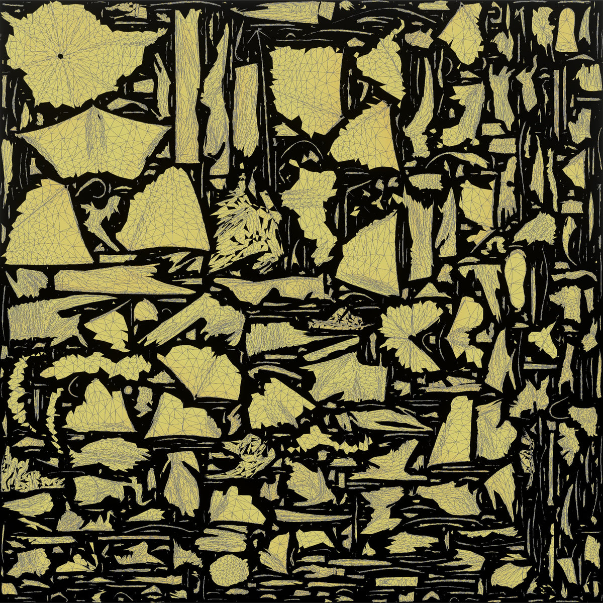 Elderly Slender Persian Man in a Taqiyah Cap - UV layout, metallic roughness map