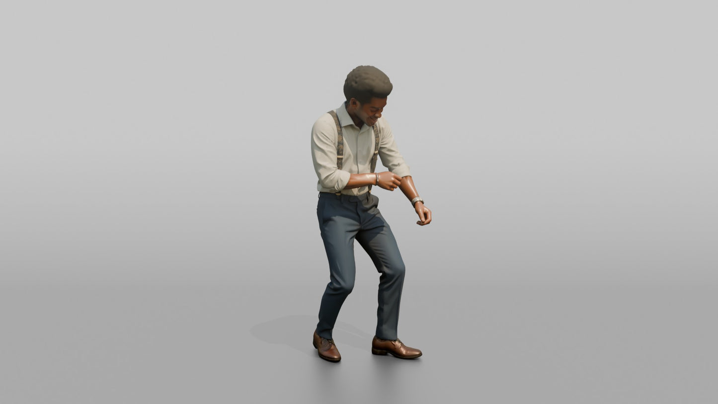 Wedding Guest Rolling Up His Sleeves to Dance