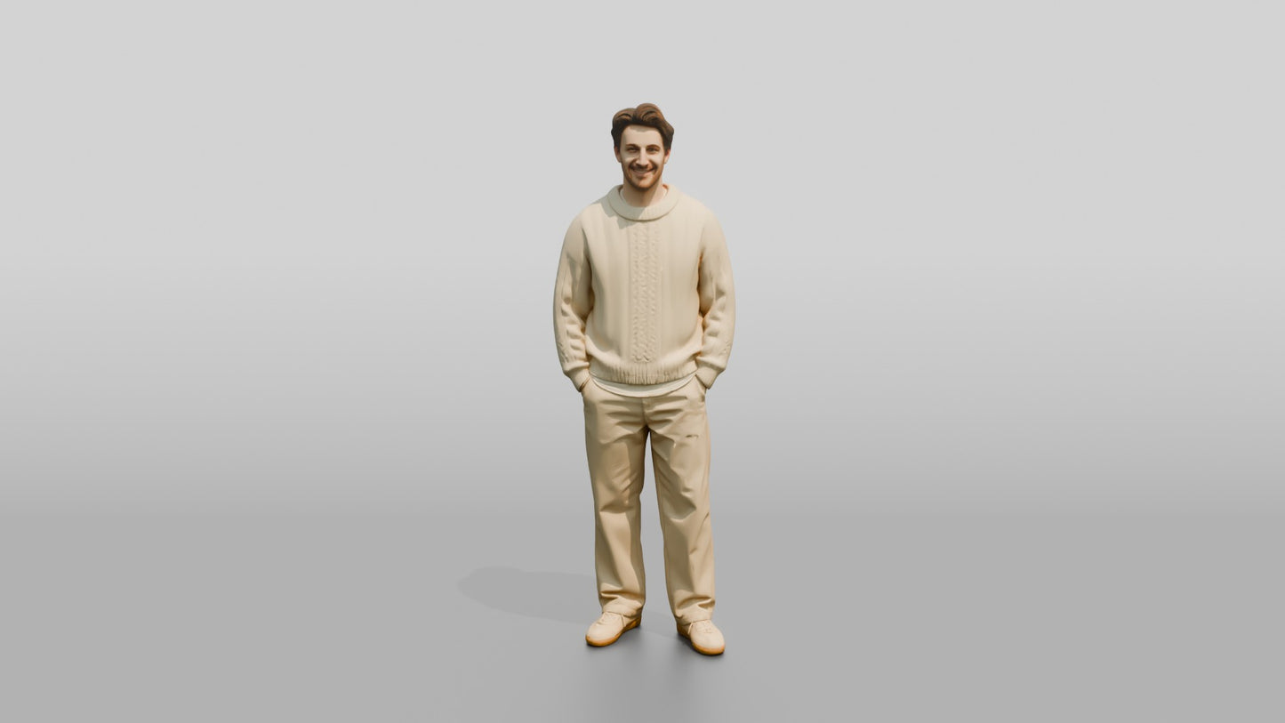 Cozy Oversized Casual Man 01