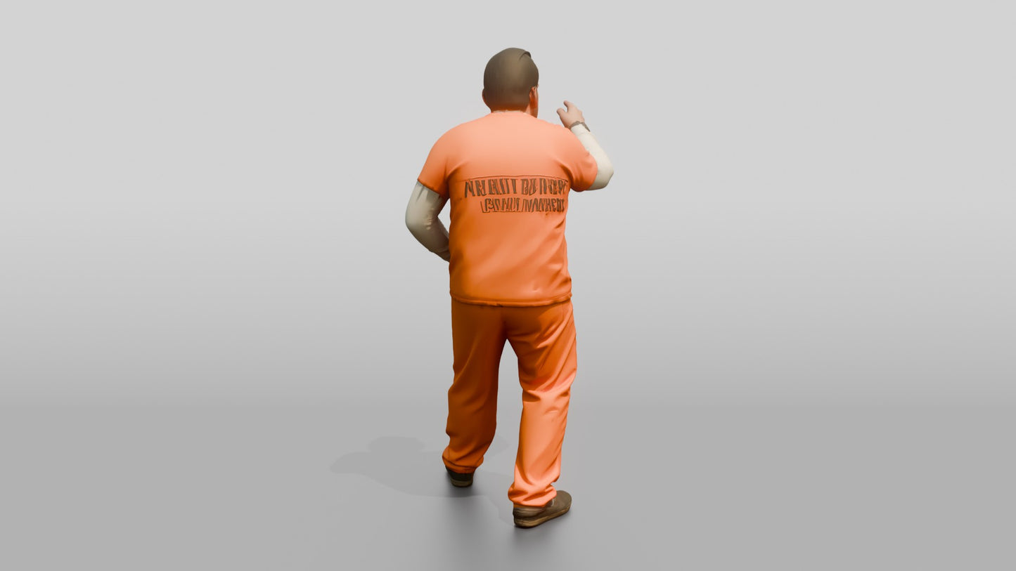 Normal Posture Latino Male Prisoner