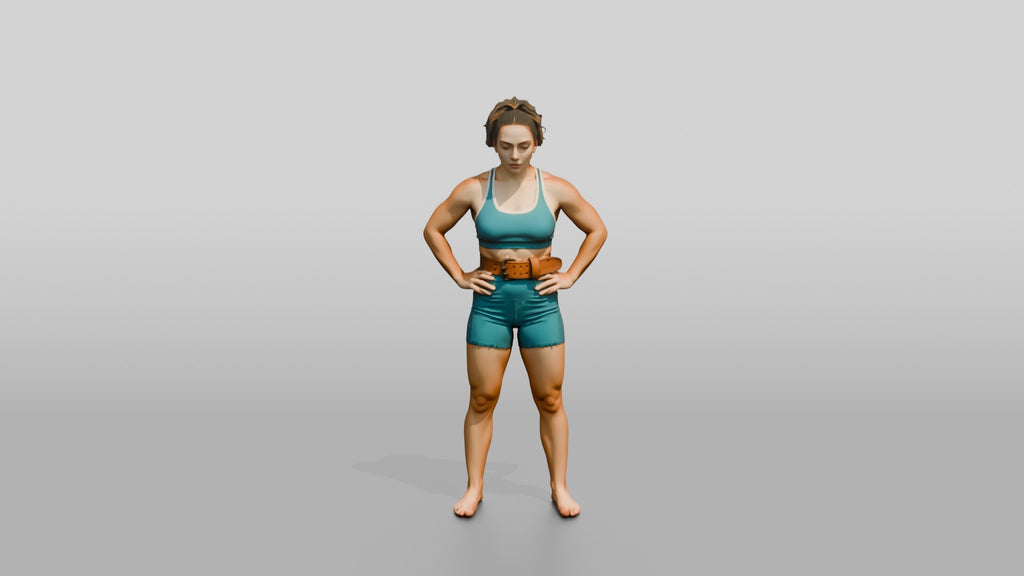 Woman Resting Hands on Hips