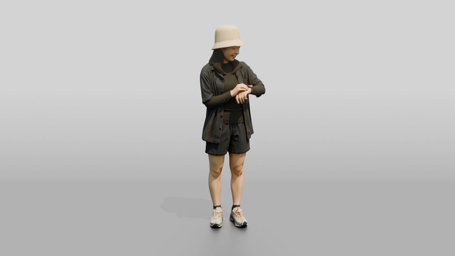 Woman Checking Her Watch Strap