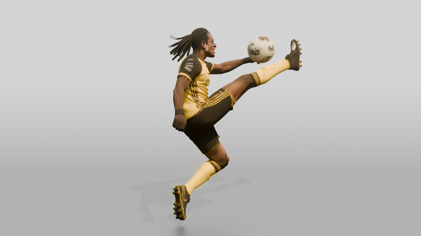 Soccer Player High Interception