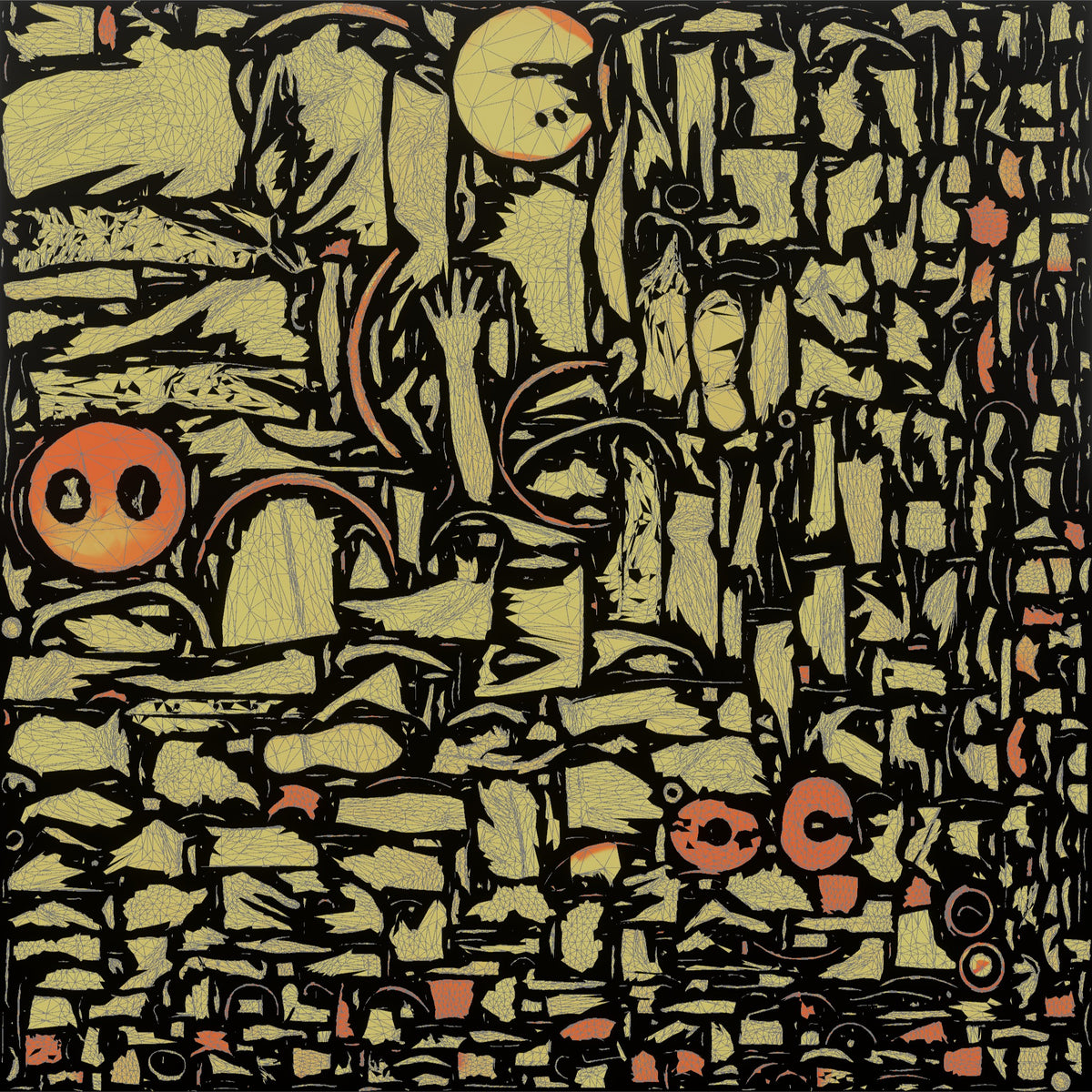 Server Woman Carrying Two Coffee Cups - UV layout, metallic roughness map