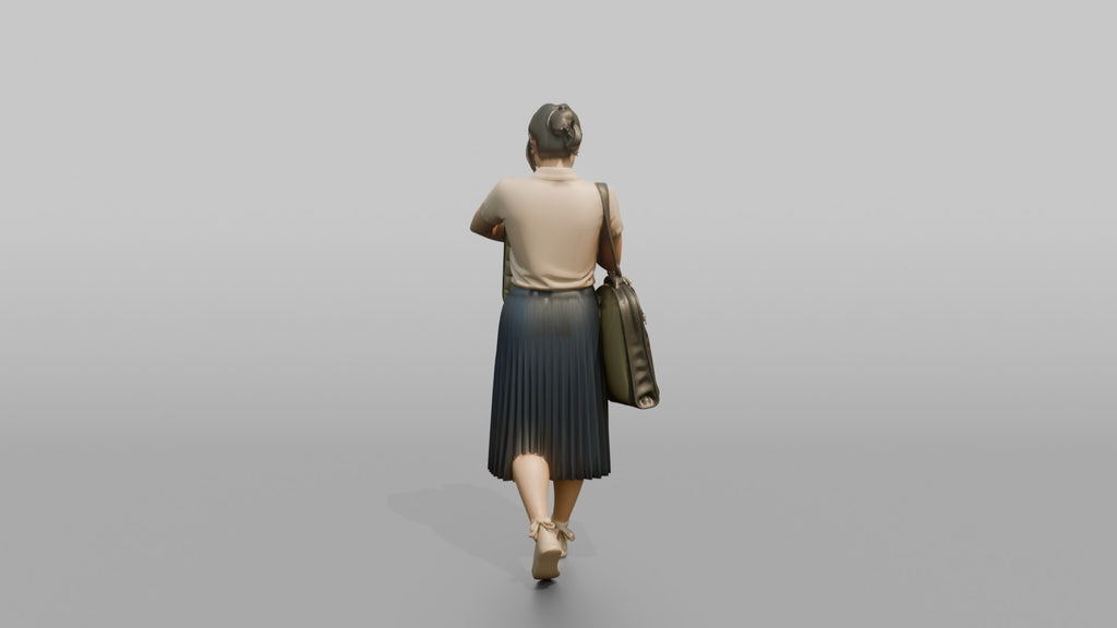 Traveler Hugging Her Carry-On Bag