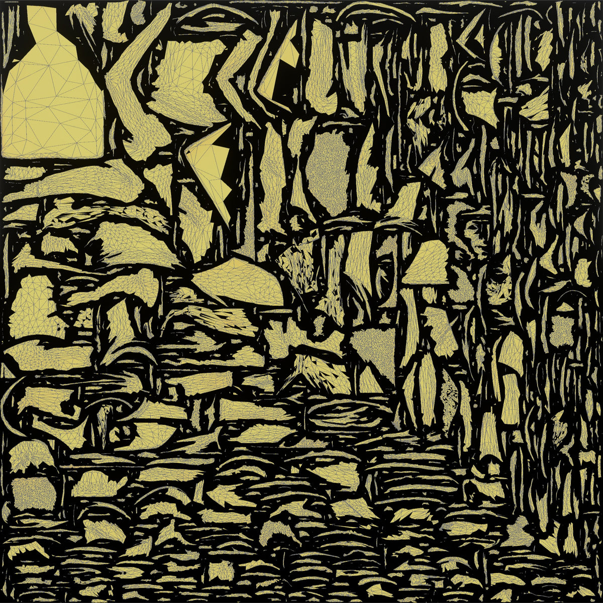 Man Meditating with Dreadlocks - UV layout, metallic roughness map