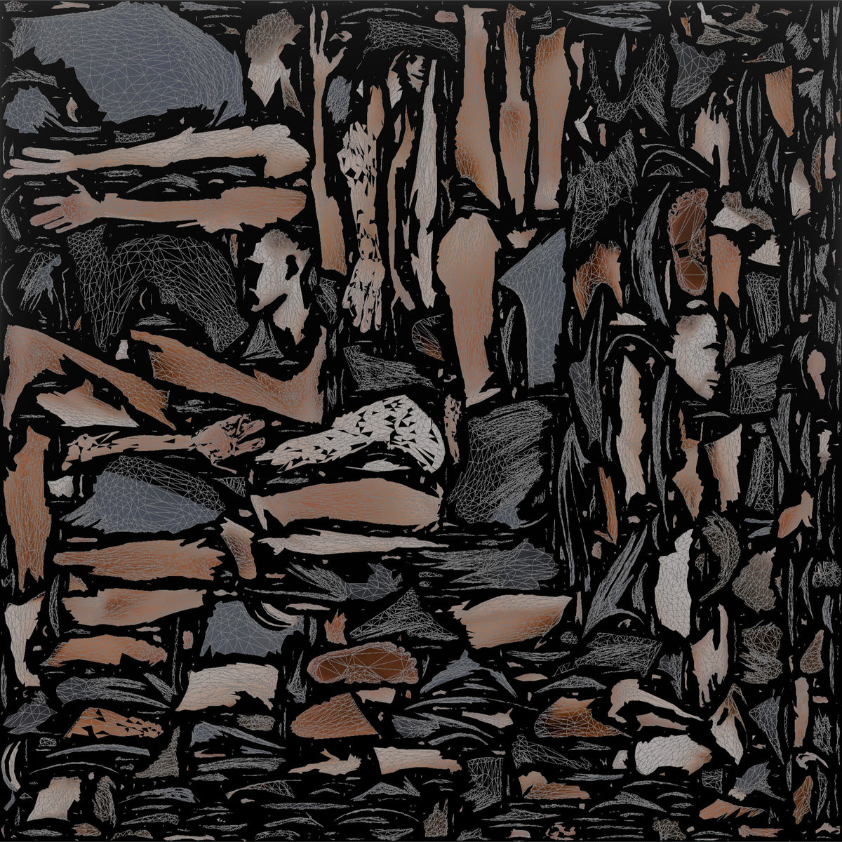 Fitness Influencer Man Holding A Deep Squat Position - UV layout, base color map