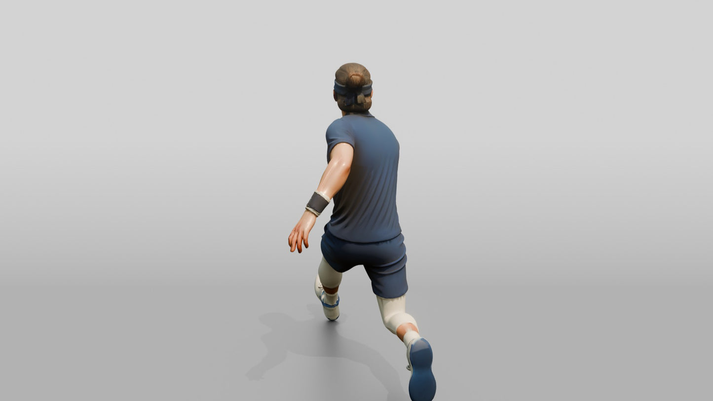 Male Tennis Player Twisting into a Backhand Slice